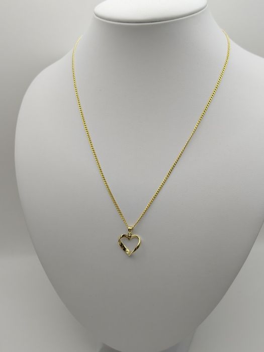 Złota Zawieszka Piękne Serce Pr.585 Nowa Zapraszamy