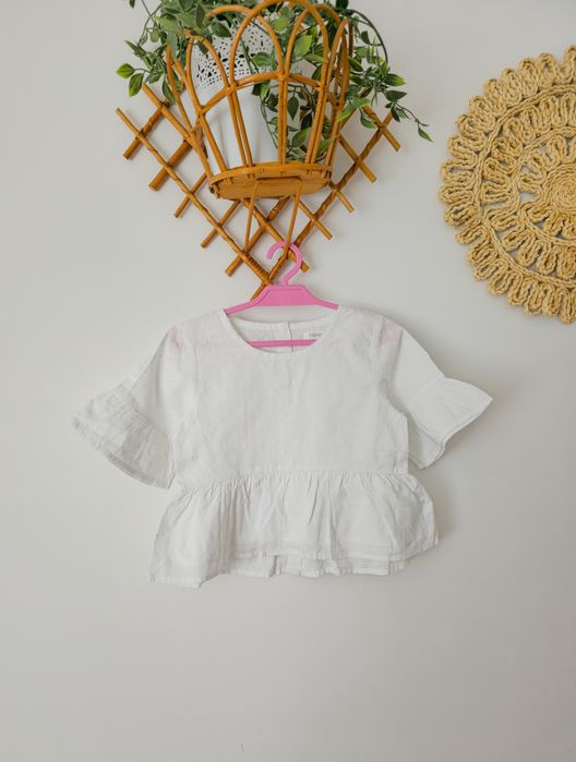 Biała bluzka koszula rekaw 3/4 plumeti next 110