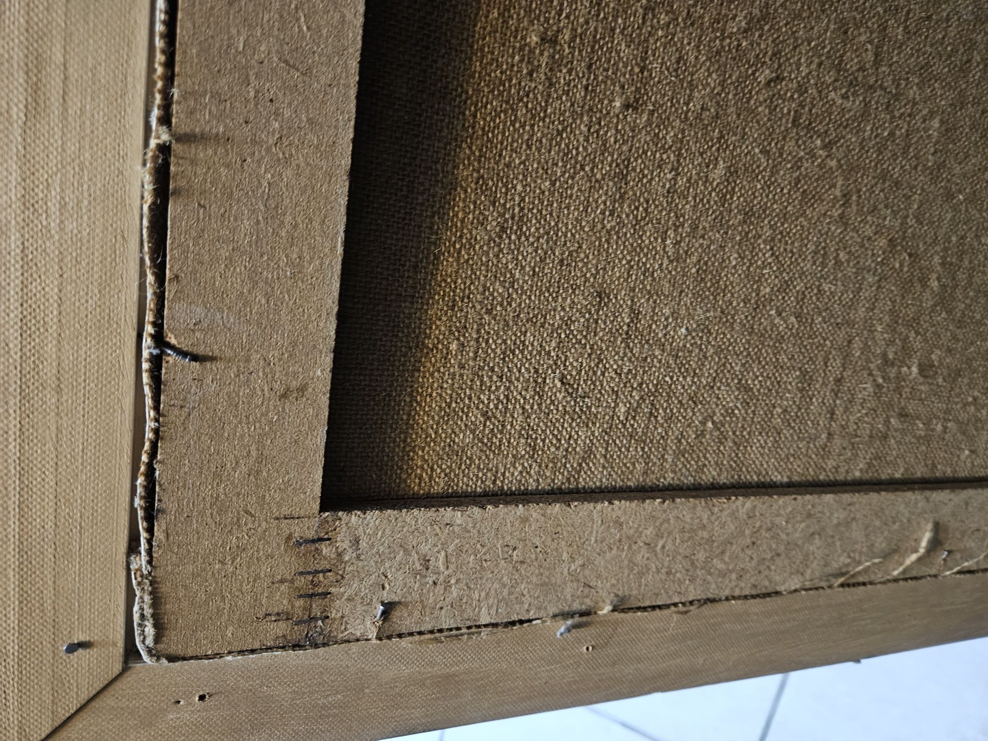 Pintura em tela a óleo antiga assinada