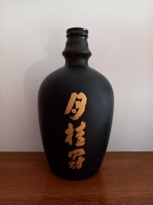 ceramiczna butelka kolekcjonerska prezent ozdoba czarna flakon