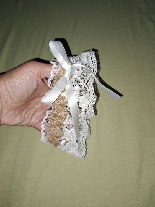 Véu de noiva + liga