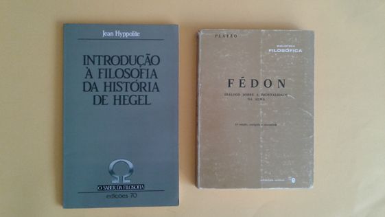 Livros de filosofia Descartes, Fédon, Snow, Platão, Marx, etc