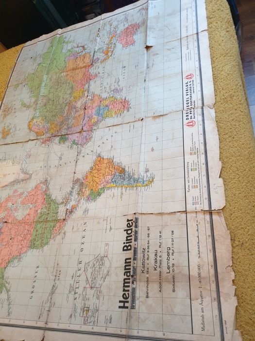 Stara niemiecka mapa