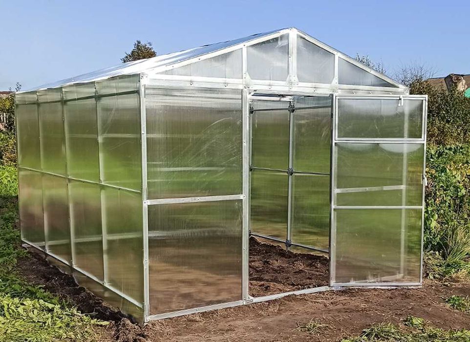 Szklarnia z Poliwęglanu 4mm 2,85х4m, 6m, 8m, 10m, 40x20mm + 3 prezenty