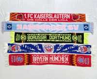 Conjunto 5 cachecois alemães Bayern Borussia Hansa Rostock Hamburgo