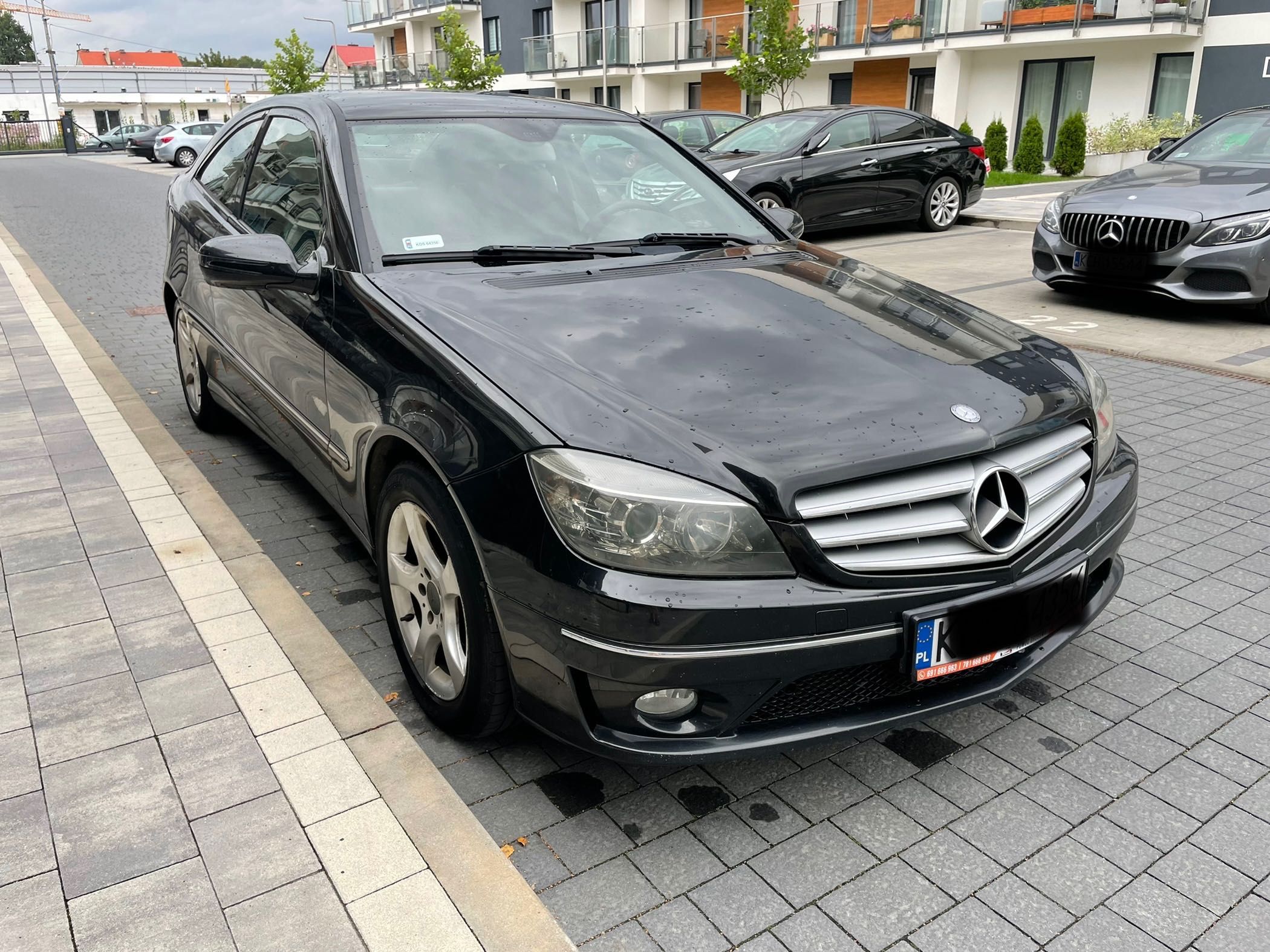 Mercedes CLC W204 czarny coupé metallic