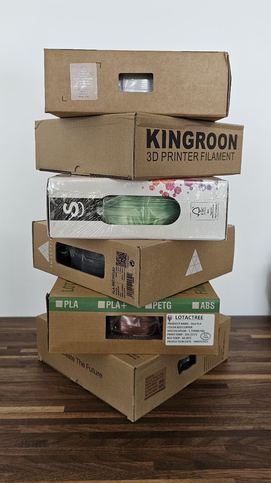 PLA 1,75mm p/ impressora 3D desde 12,50€/Kg