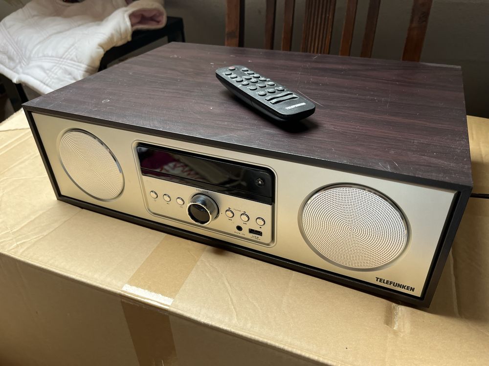 Radio odtwarzacz Telefunken CD, Bluetooth, USB, głośniki 2x15 W