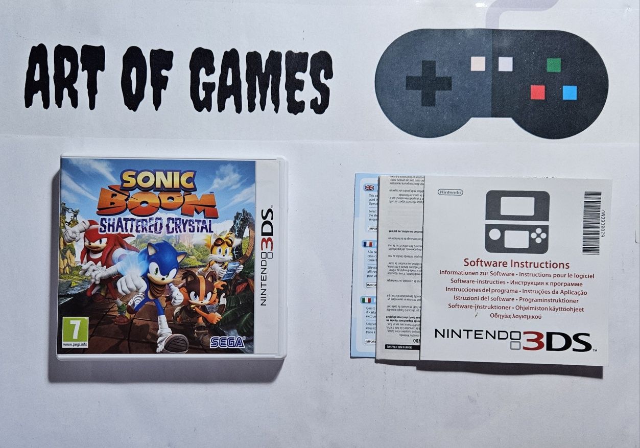 Gra Sonic Boom Shattered Crystal Komplet 3xA BDB 3DS Nintendo
