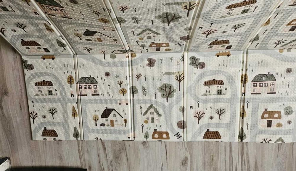 Zestaw 2w1 XXL Mata Edukacyjna Piankowa Dwustronna +GRATIS Mata Puzzle