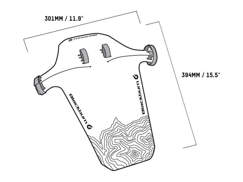 BLACKBURN Barrier XL MUD Guard Błotnik Przedni 77g
