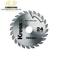 KRESS Disco de Corte Madeira 165x1,6x20mm 24 Dentes KA8208 | NOVOS