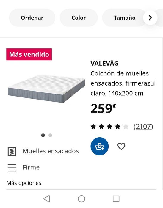 Vendo colchão por viagem 140×200 novo sem uso
