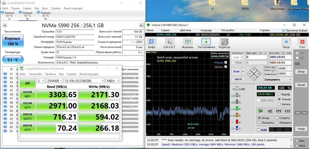 Новые SSD 256 GB M2 NVME Размер 2230 2242 2260 2280 SOmnAmbulist