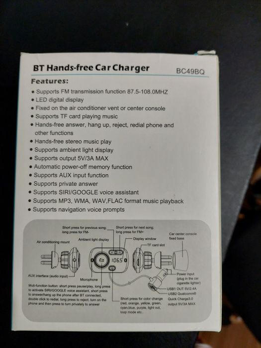 Ligação automovel maos livres por Bluetooth