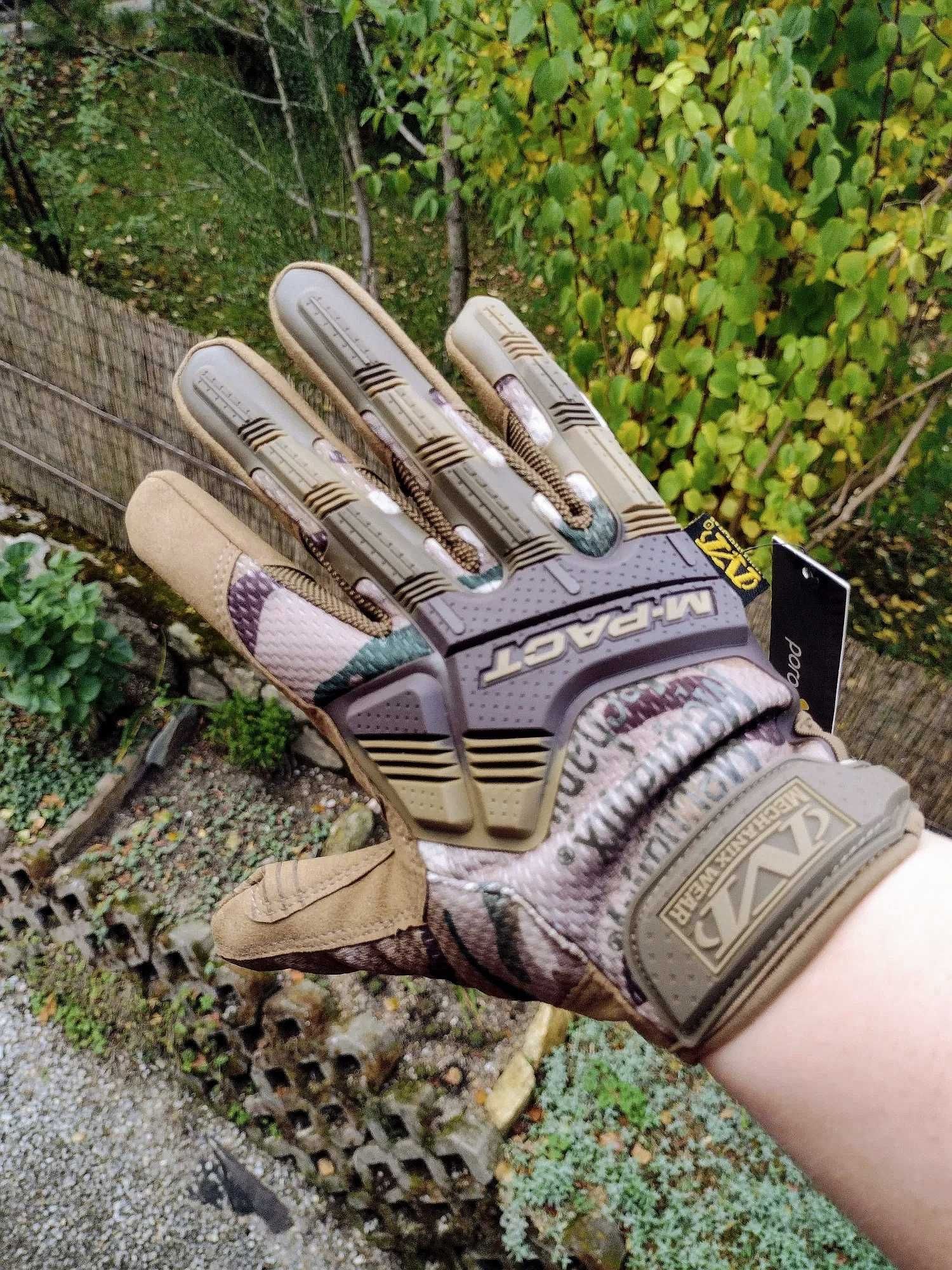 Rękawice taktyczne Mechanix Wear Mpact Army Desert moro fox Limited