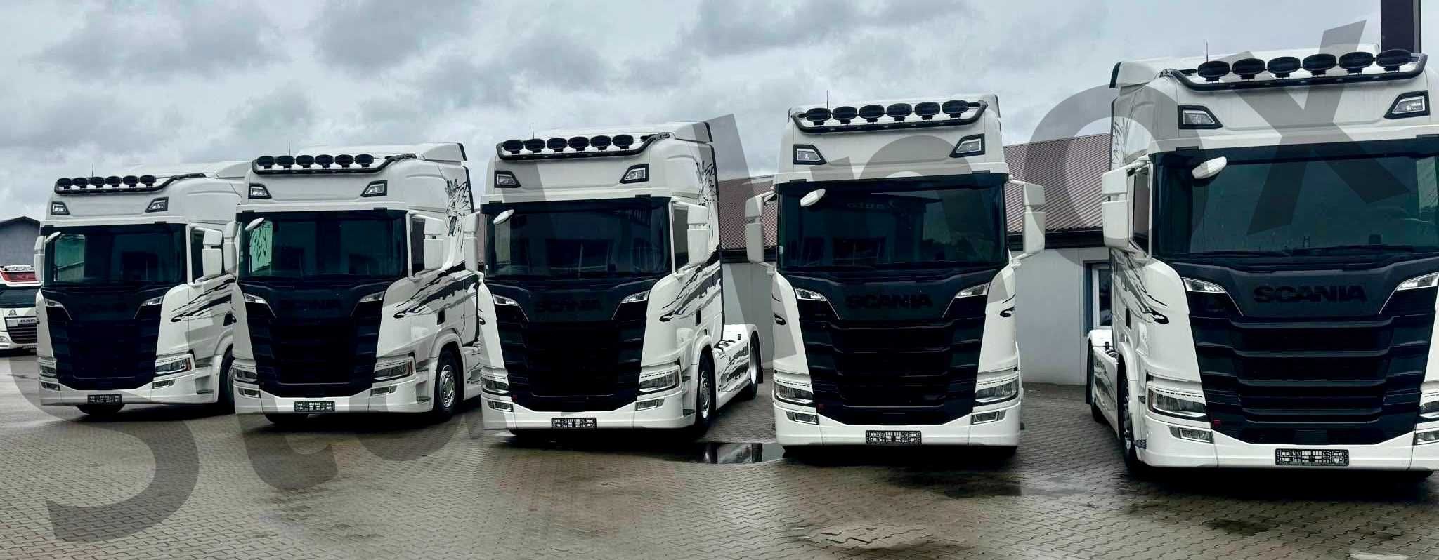 Orurowanie górne Scania Next Gen, oświetlenie led, malowane proszkowo