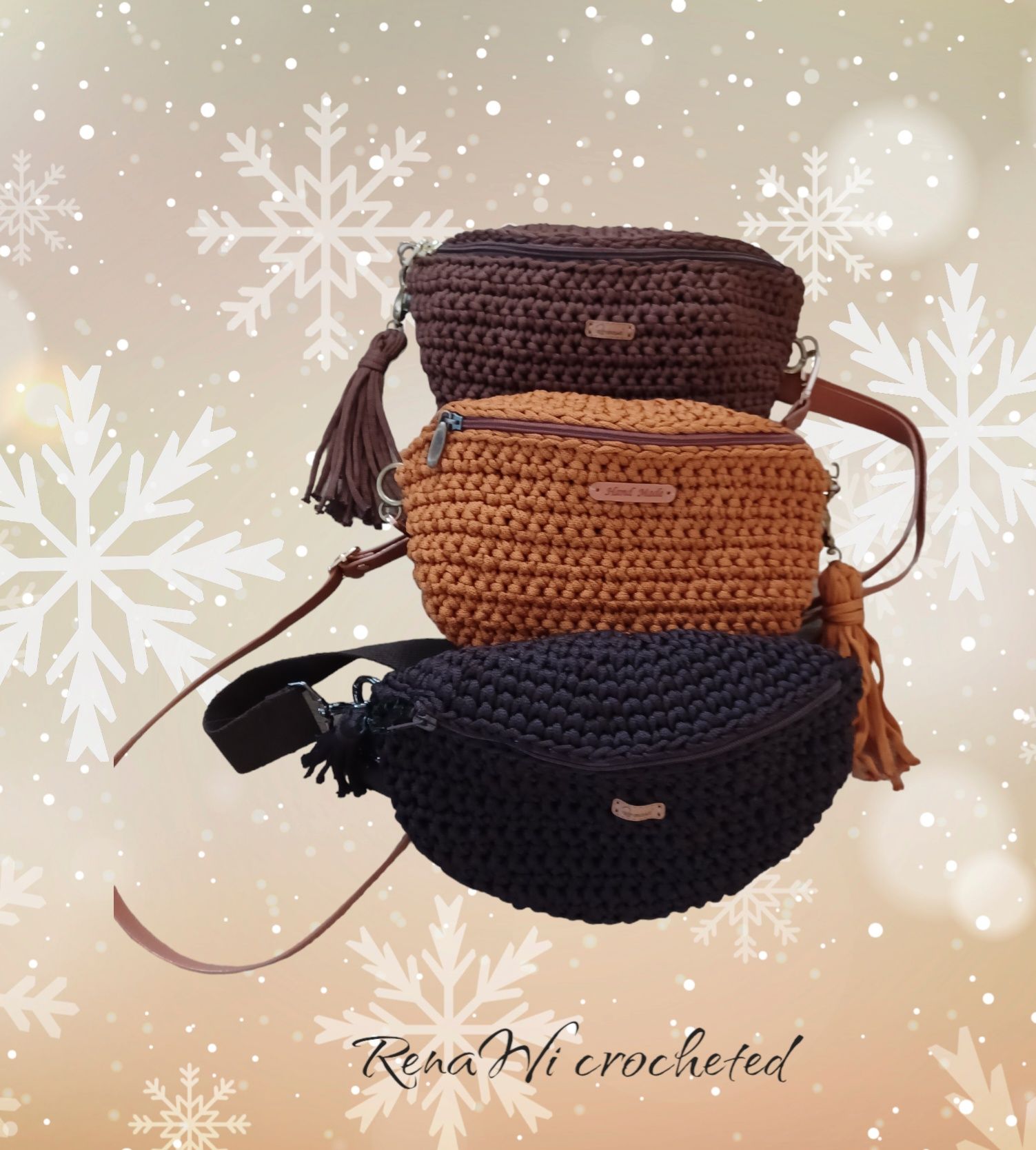 Torebka nerka, handmade