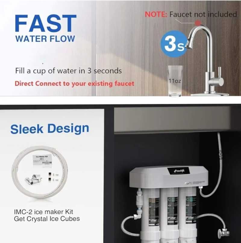 Frizzlife System filtrów wody pod zlewem SK99New