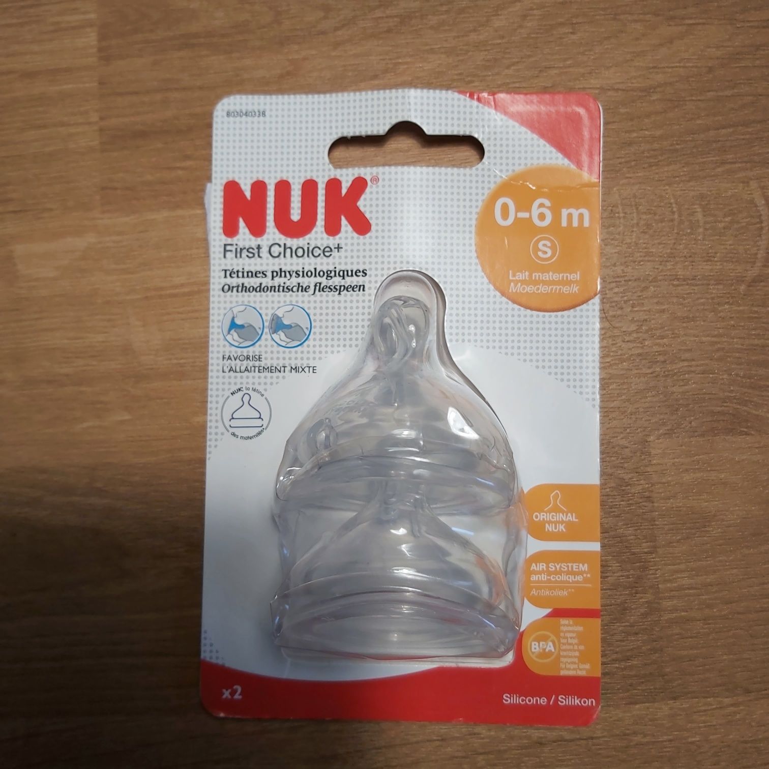 Smoczek NUK Latex 0 m+