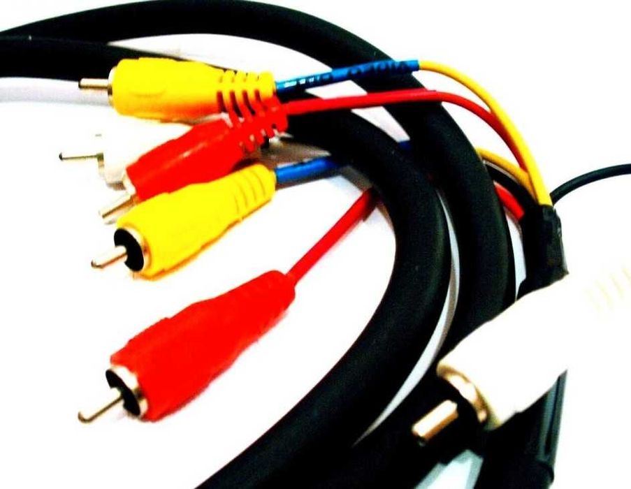 6 x RCA Male to SCART EURO AV Audio Video Cable