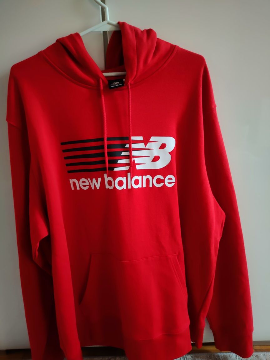 New balance bluza męska z kapturem czerwona XXL logowania