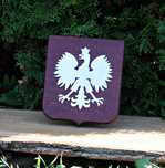 Orzeł Godło Polski metal na drewnie