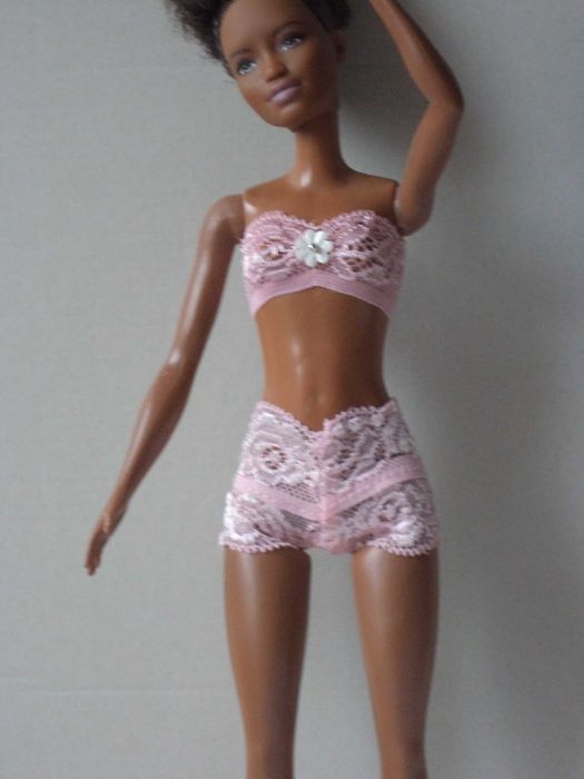 Ubranka dla lalki B. - Komplet bielizny, różowy !!!