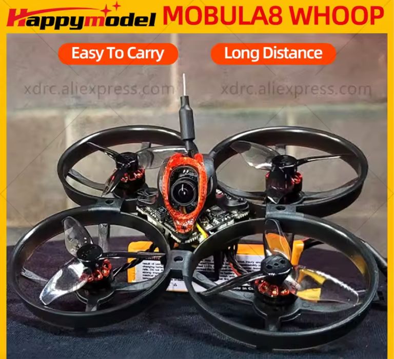 Нові ФПВ дрони Happymodel Mobula8 Micro FPV Whoop 1-2S elrs Mobula 8