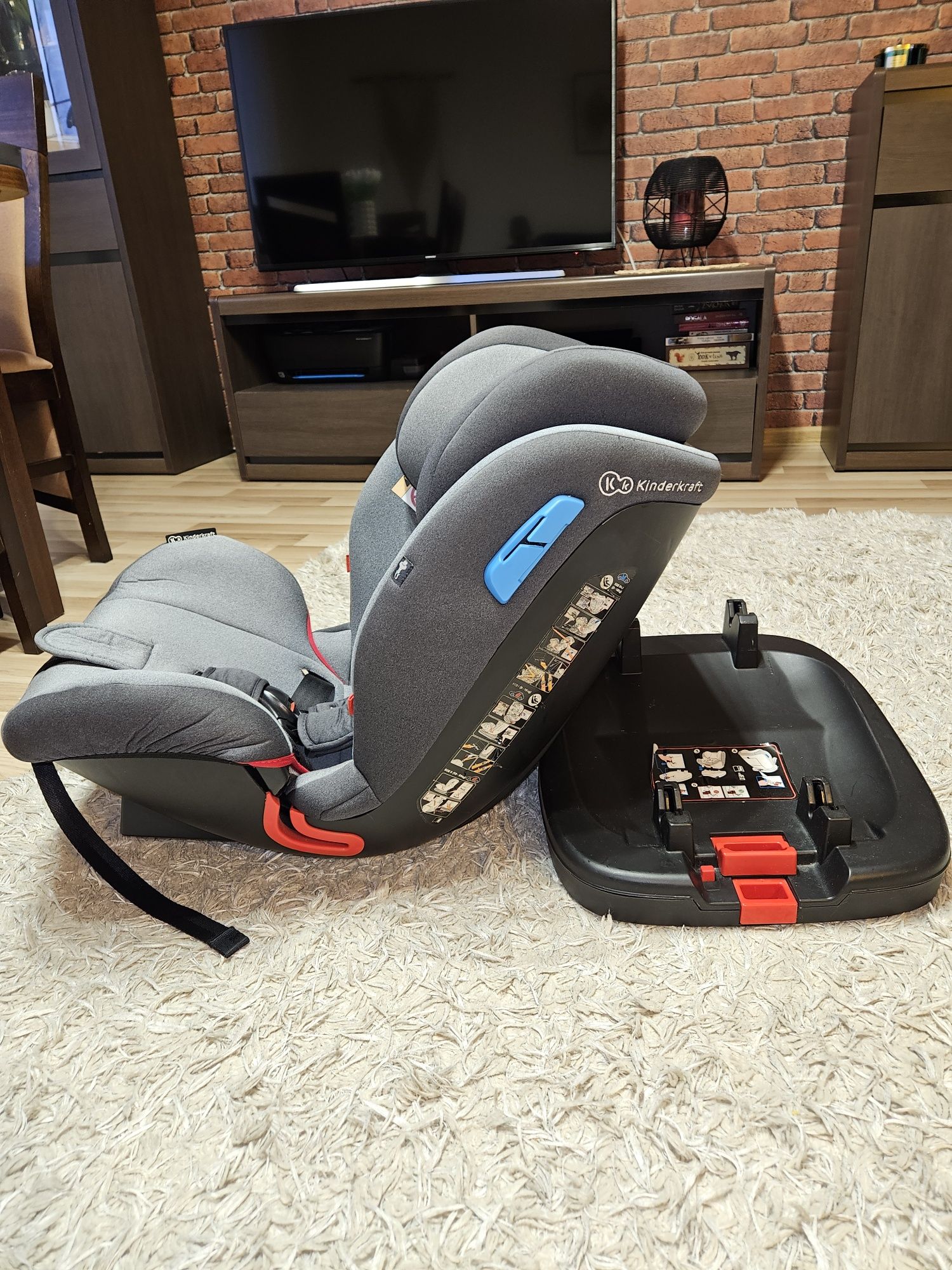 Fotelik Kinderkraft 0-25kg , isofix stan idealny