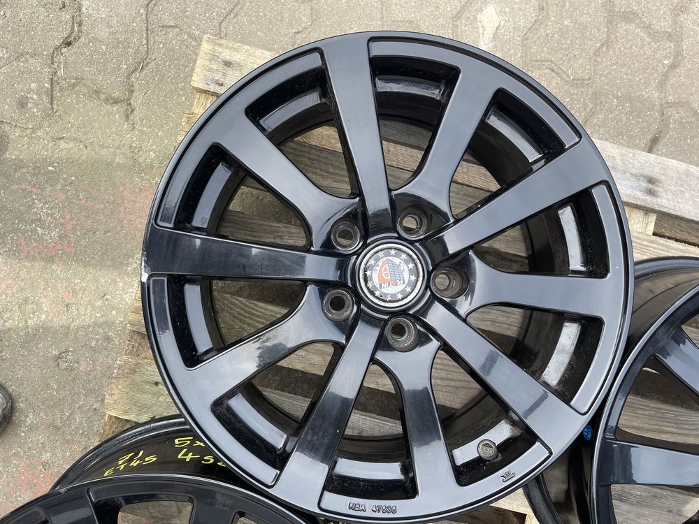 Ładne czarne alufelgi Platin 5x112x66.6 16” 7J ET45 Audi VW Mercedes