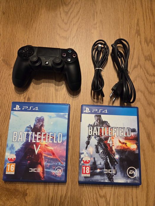 Konsola PS4 500GB DualShock dwie gry BATTLEFIELD 4 BATTLEFIELD V