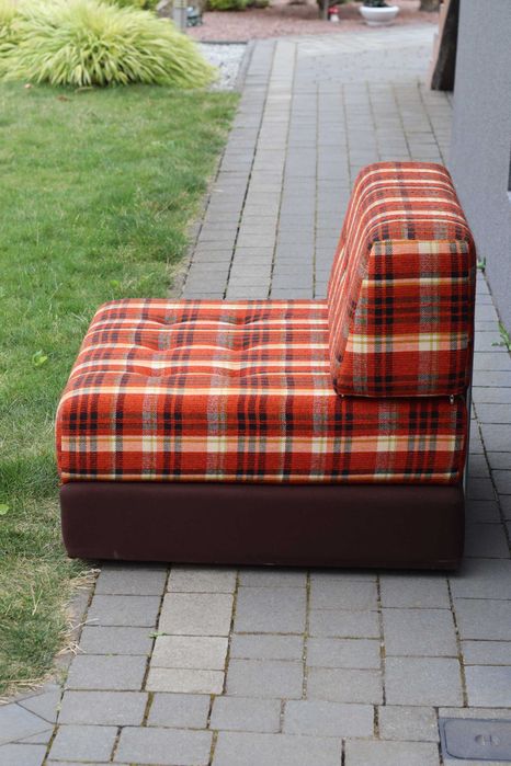 Fotel modułowy rozkładany Niemcy lata 70 vintage