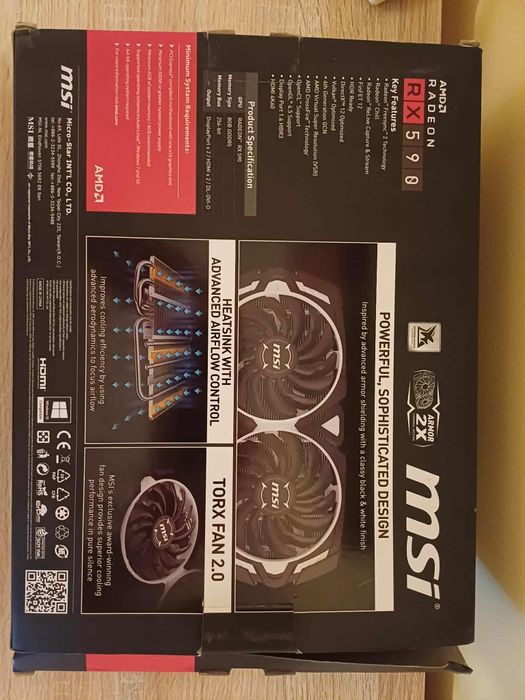 MSI Radeon RX 590 Armor OC 8GB GDDR5