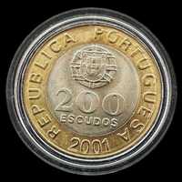 Moeda de 200 Escudos - 2001 - República Portuguesa