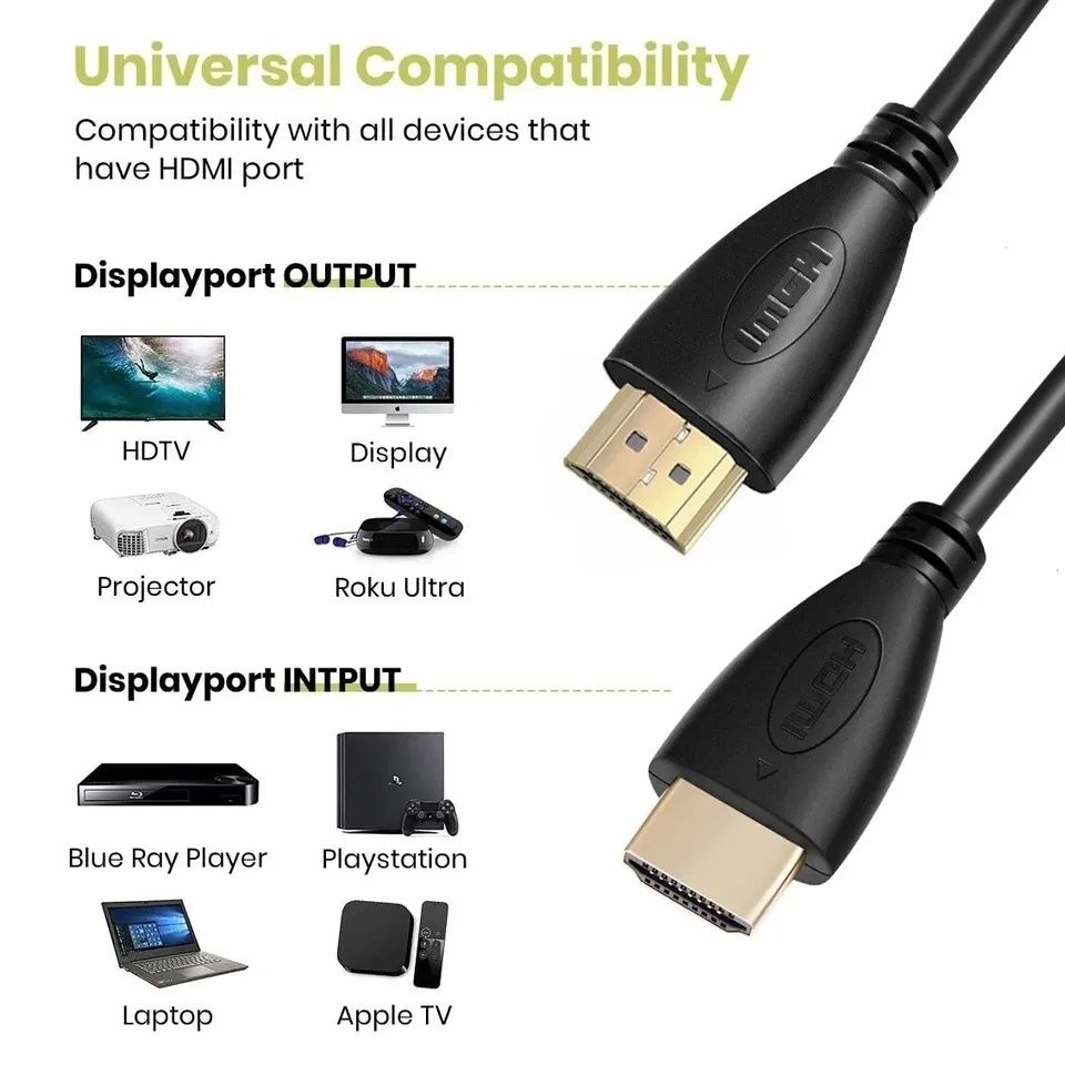 HDMI в HDMI Кабель / Коннектор / Шнур / Переходник