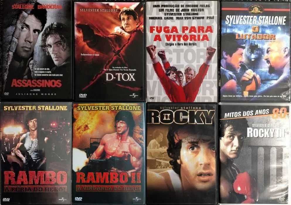 Sylvester Stallone - 8 DVDs - Muito Bom Estado
