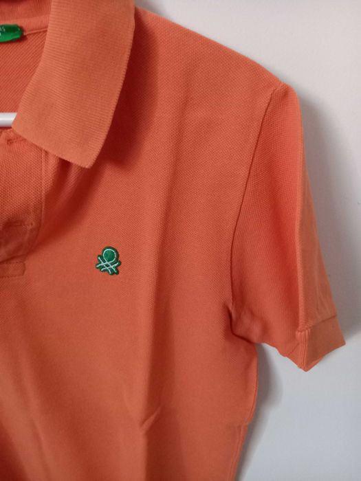 Polo manga curta Benetton 8-9 anos