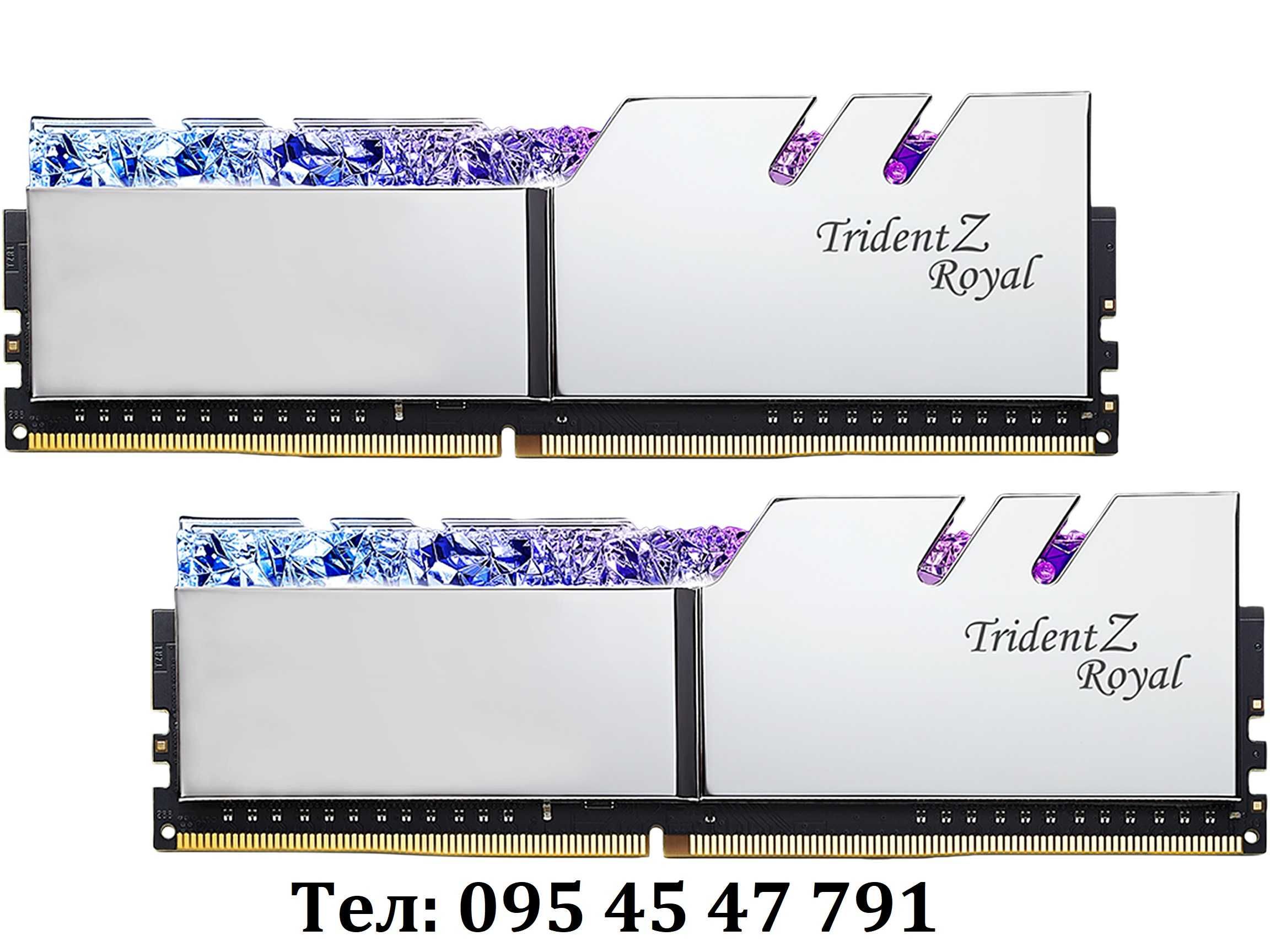 Пам'ять DDR4 Premium RGB G.Skill Trident Z ROYAL 32GB (16x2) 3000 MHz
