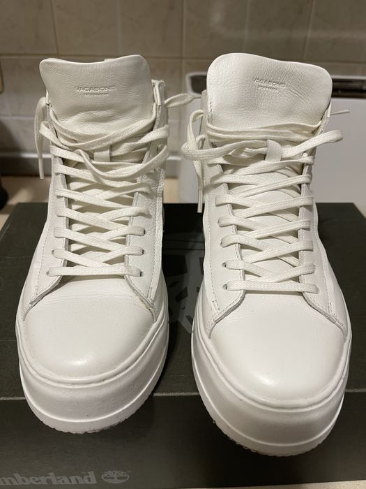 Білі черевики високі кеди  vagabond
