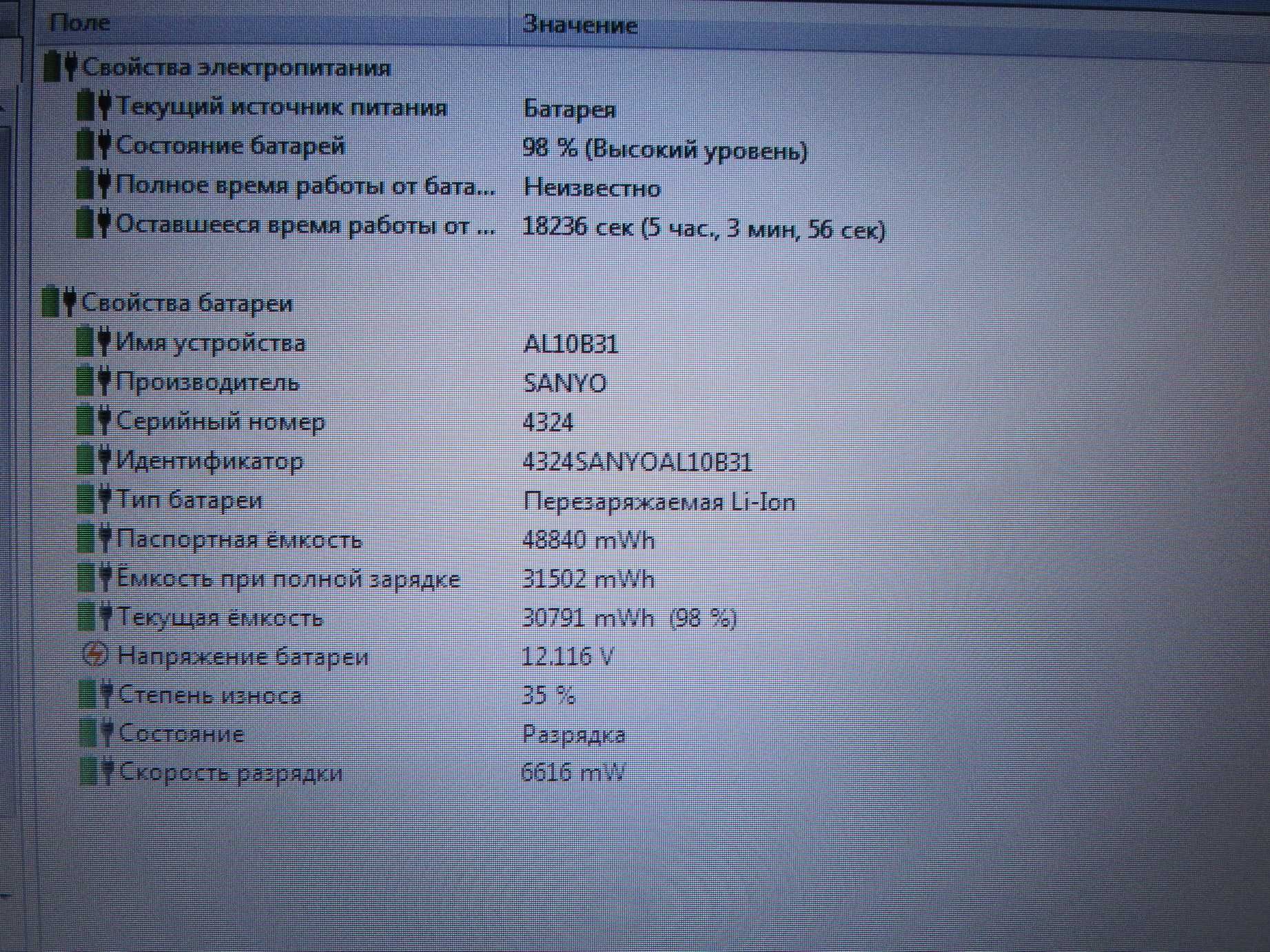 Нетбук Acer 10.1" / Intel Atom N2600 2 ядра / 4Gb /120Gb SSD