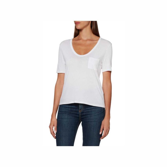 Футболка Alexander Wang Classic Pocket Tee White