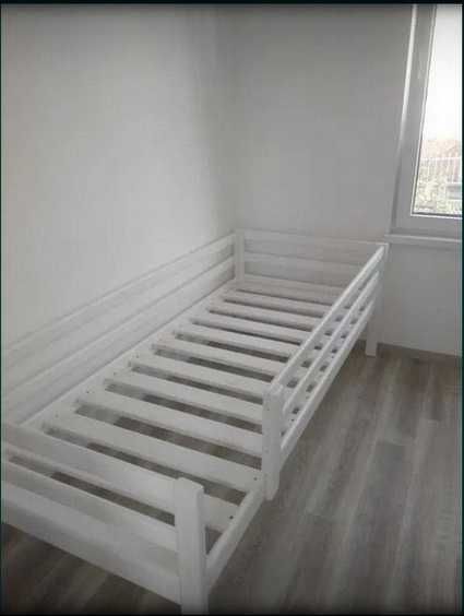 Ліжко дитяче білий колір 160х80см.Масив дерева сосна.Кровать для детей