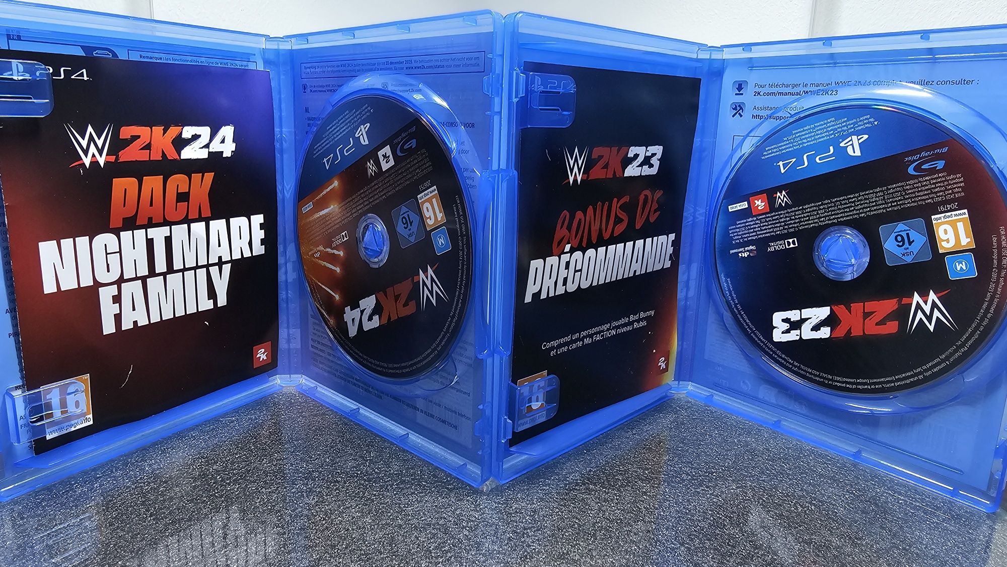 Pack 2X WWE 2K23 2K24 W2K23 W2K24 PS4 PlayStation 4