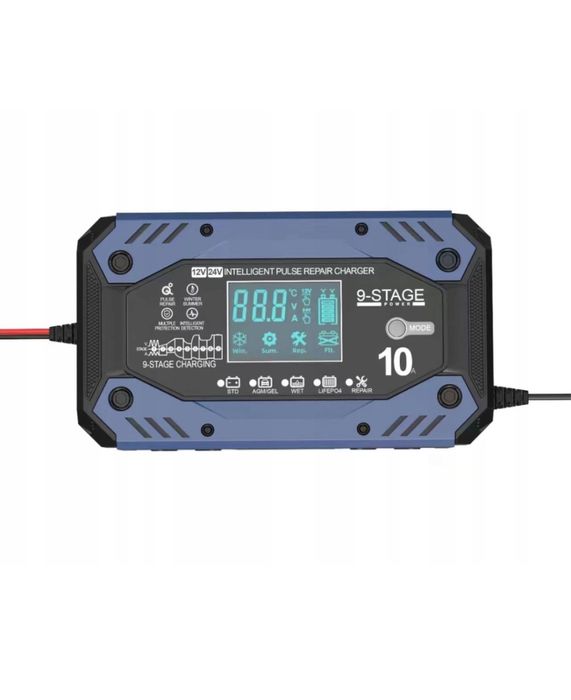 Зарядний пристрій для акумуляторів LiFEPO4 AGM Гелеві 12В 10А/24В 5А