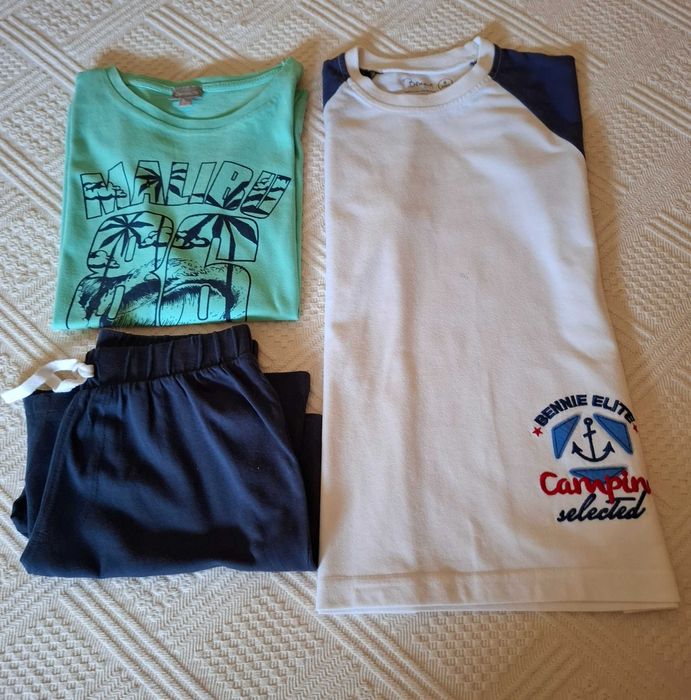 Pijama Curto Verão Basics e Pijama Camisola Manga Curta ( Menino )