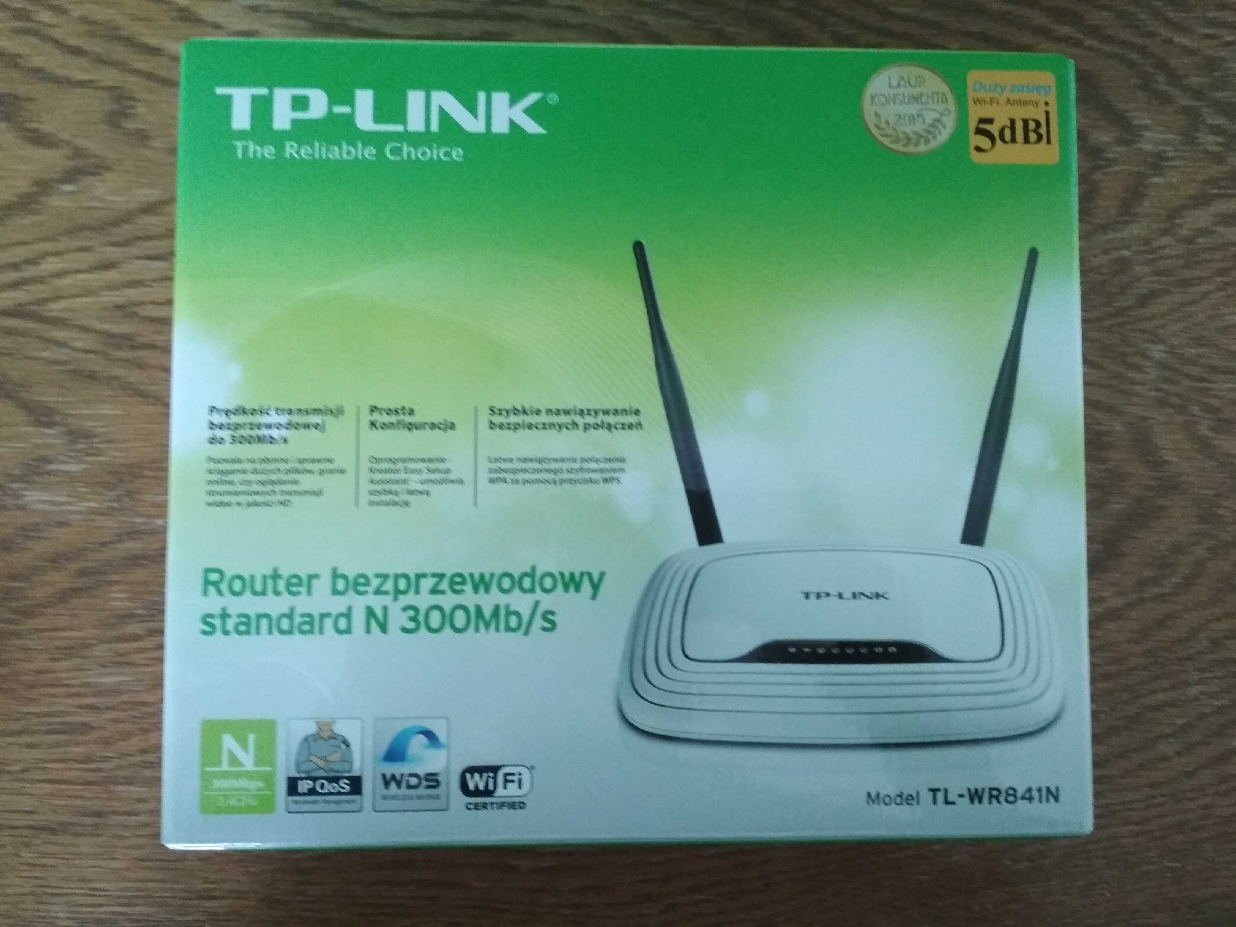 Router bezprzewodowy standard N 300Mb/s TP-LTL-WR841N