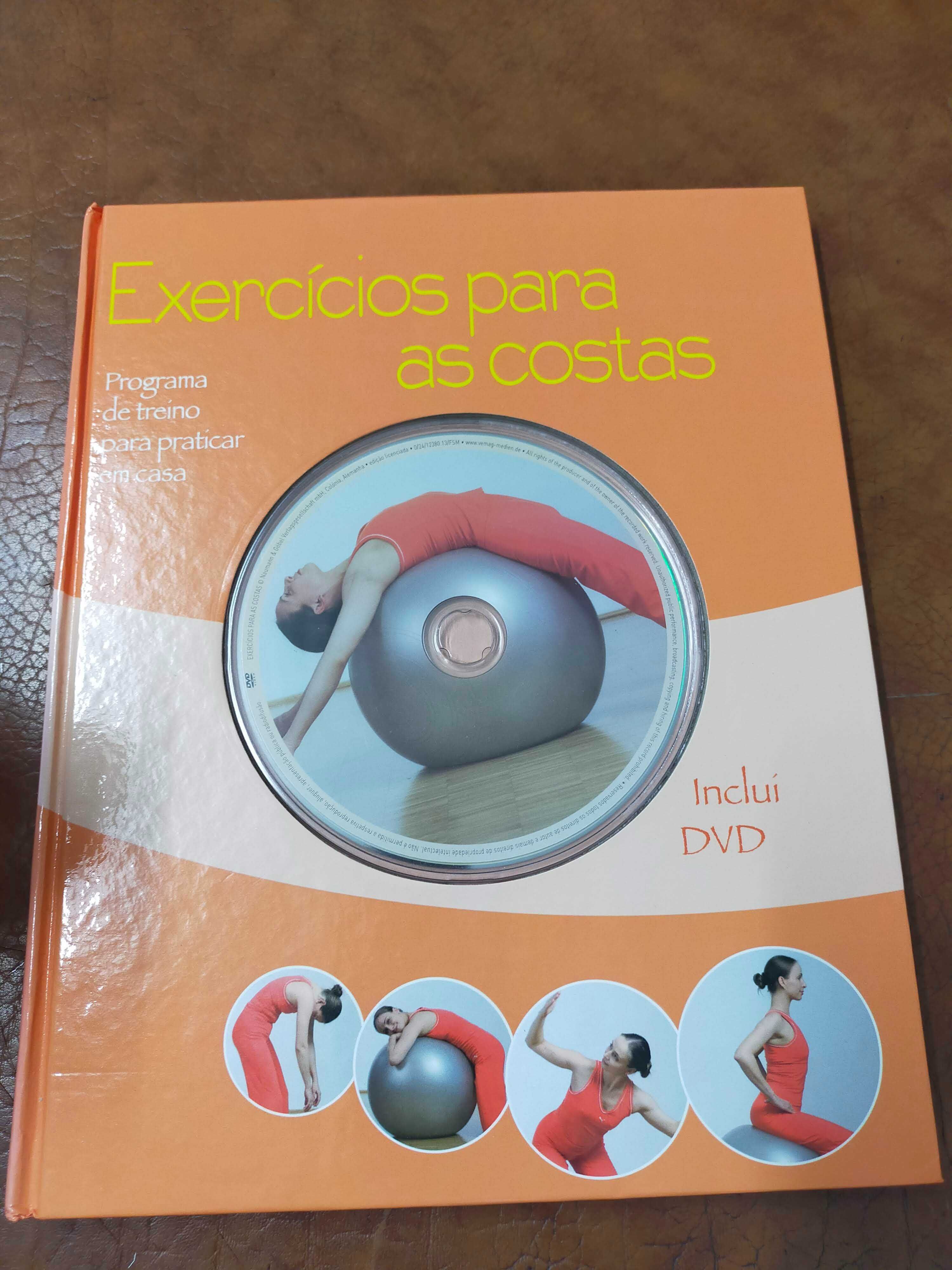 Livro Exercícios para as costas inclui DVD