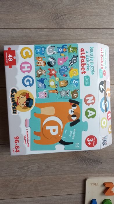 CzuCzu duże puzzle z dziurką, alfabet