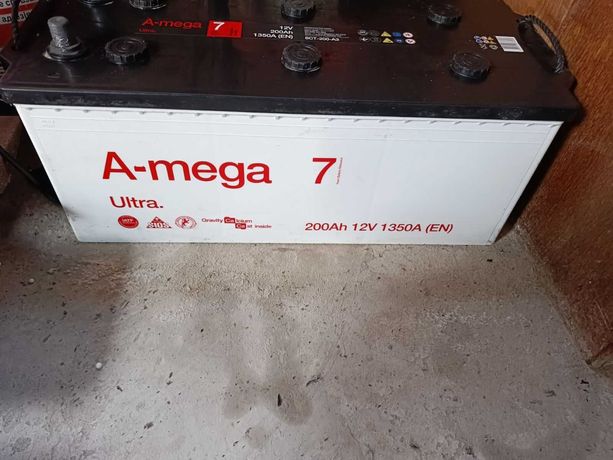 a-mega 7 200ah 1350a як НОВИЙ акумулятор вантажний